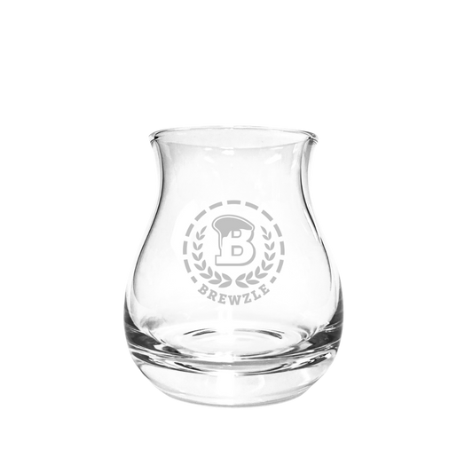 Brewzle Barrel Head Burns Dram Glass